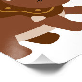 Poster Adorable 1er anniversaire Boho Dinosaures (Coin)