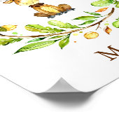 Poster Adorable aquarelle Moose Nursery Art (Coin)