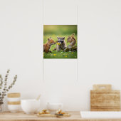 Poster Adorable Baby Forest Animaux (Cuisine)