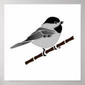 Poster Adorable Carolina Chickadee (Devant)
