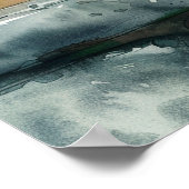 POSTER ADORABLE CAT WATERCOLOR ILLUSTRATION (Coin)