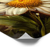 Poster Adorable Chaton Noir Parmi les Fleurs (Coin)