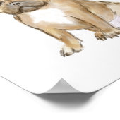 Poster Adorable chiot français bulldog (Coin)