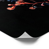 Poster Adorable Chiots Poméraniens noirs et blancs (Coin)