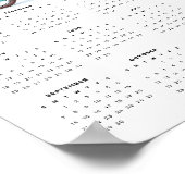 Poster Adorable éléphant sur un vélo 2025 Calendrier mura (Coin)