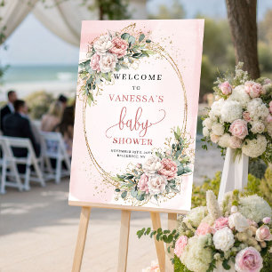 Poster Adorable enseigne de bienvenue pour baby shower Du