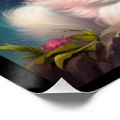 Poster Adorable Fluffy Samoyé Puppies, Paix sur Terre (Coin)