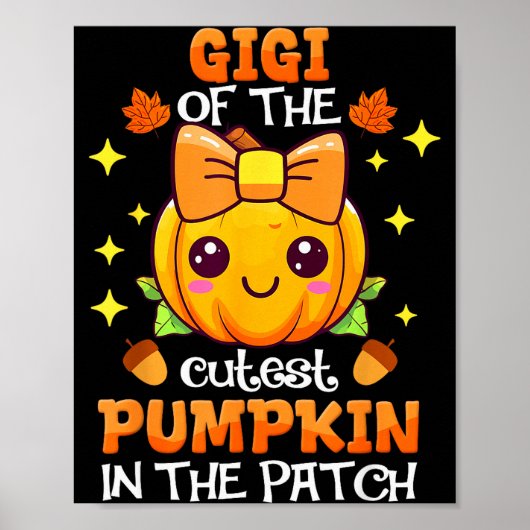 Poster Adorable Gigi Of The Cutest Pumpkin In The Patch (Devant)