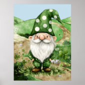 Poster Adorable Green St. Patrick's Day Gnomes (Devant)