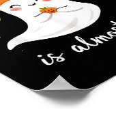 Poster Adorable Halloween Ghost Un Petit Boo Est Presque (Coin)