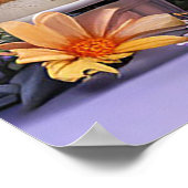 Poster Adorable Lapin Célébrant Anniversaire (Coin)