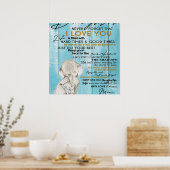 Poster Adorable Lettre À Ma Fille, Beau Cadeau (Cuisine)