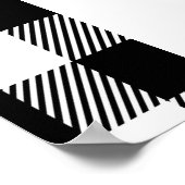 Poster Adorable mignonne Gnomes Black Buffalo Plaid (Coin)