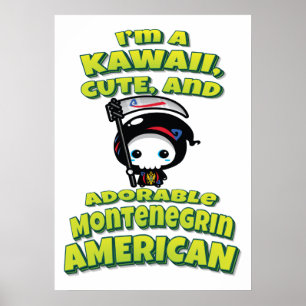 Poster Adorable Moissonneuse Américaine Monténégrin Grim