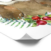 Poster Adorable Nourriture Florale Otter de mer | Impress (Coin)