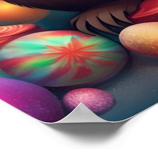 Poster adorable Otter de Noël (Coin)