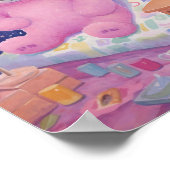 Poster Adorable ours farci (Coin)