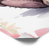 Poster Adorable Patchwork Puppy with Big Eyes - Whimsical (Coin)