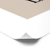 Poster Adorable Petite fille Dinosaur - Design Dino migno (Coin)