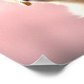 Poster Adorable Puppy Sitting Under Blooming Cherry Trees (Coin)