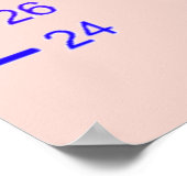 Poster Adorable Teddy Bear Growth Chart with 4 Photos (Coin)