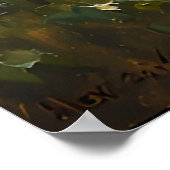 Poster Adorable Twin Bear Cubs dans une clairière de forê (Coin)