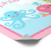 Poster Adorable Under the Sea Rose/Fille Affiche/Impressi (Coin)