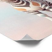 Poster Adorable Zebra - Safari Animal Nursery Wall Art (Coin)