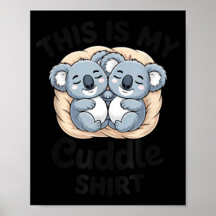 Poster Adorables koalas câlinent amoureux des animaux c'e