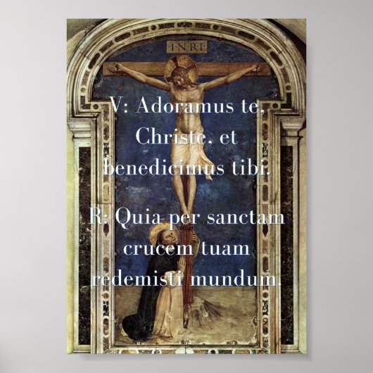 Poster Adoramus te Print (Devant)