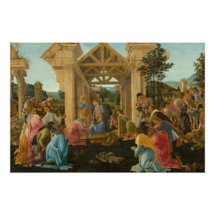 Poster Adoration Botticelli de la Magi