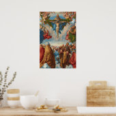 Poster Adoration de la Trinité, détail par Albrecht Durer (Cuisine)