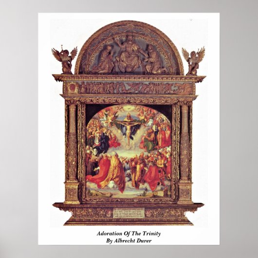 Poster Adoration De La Trinité Par Albrecht Durer (Devant)