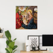 Poster Adoration de l'enfant (Bureau à domicile)