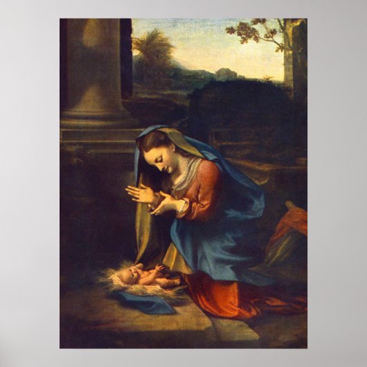 Poster 'Adoration de l'enfant' (Devant)
