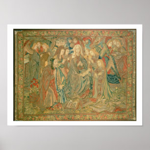 Poster Adoration de l'enfant Christ (Tapisserie)