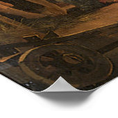 Poster Adoration des bergers 1663 Abraham Hondius (Coin)