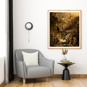 Poster Adoration des bergers beaux-arts Noël