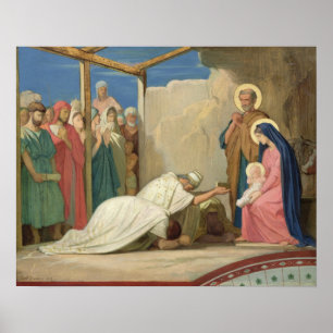 Poster Adoration des Magi, 1857