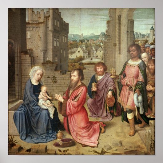 Poster Adoration des rois, 1515 (Devant)