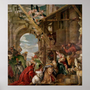Poster Adoration des rois, 1573