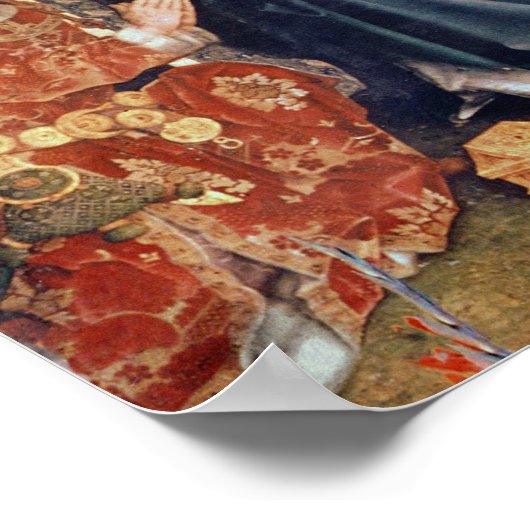 Poster Adoration du retable de Magi (Coin)