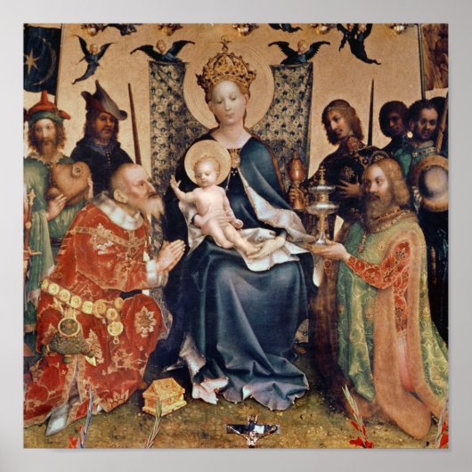 Poster Adoration du retable de Magi (Devant)