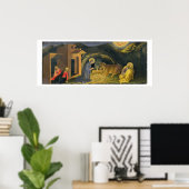 Poster Adoration du Retable Magi; prédel à gauche (Bureau à domicile)