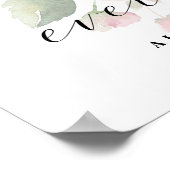 Poster Adore Floral Heureusement Jamais Après Le Signe Ma (Coin)