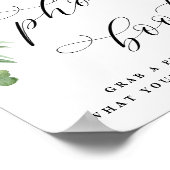 Poster Adore Floral Photo Booth Wedding Accueil Signal (Coin)