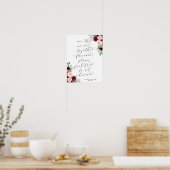 Poster Adore | Panneau de siège de la réception à script  (Cuisine)