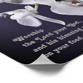 Poster "Adorez Le Seigneur, Votre Dieu" Exode 23:25 Proph (Coin)