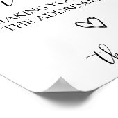 Poster Adresse le panneau Baby shower Enveloppe (Coin)