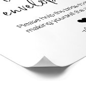 POSTER ADRESSEZ L'ENVELOPPE POUR L'AFFICHE DE DOUCHE (Coin)